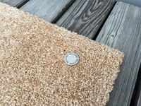 Keilbach Fußmatte mit Edelstahlelement, 87 x 57 cm, sand