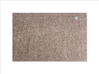 Keilbach Fußmatte mit Edelstahlelement, 87 x 57 cm, warmgrey