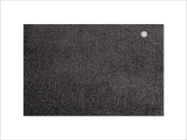 Keilbach Fußmatte mit Edelstahlelement, 87 x 57 cm, darkgrey