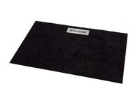 Keilbach Fußmatte mit Edelstahlelement, 87 x 57 cm, schwarz