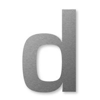 Keilbach Hausnummer, Buchstabe d, Edelstahl