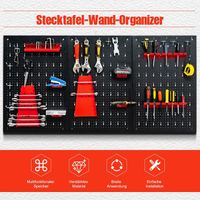 Werkzeugwand inkl. 28-teiligem Werkzeugregal-Set