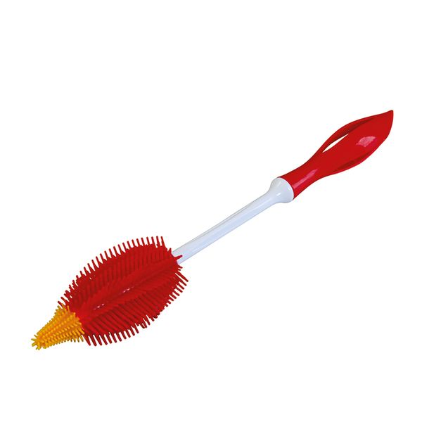 Silikon Flaschenbürste 35 cm, rot