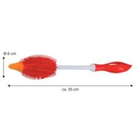 Silikon Flaschenbürste 35 cm, rot