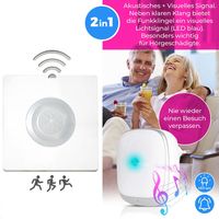 Bewegungsmelder Funkklingel mit kabellosem Sensor