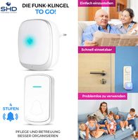 Funkklingel mit akkustischem und optischen Signal