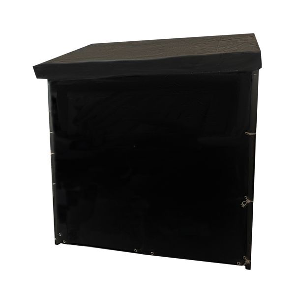 Brennholzregal aus Metall mit Abdeckung M ca. 135x70x165 cm
