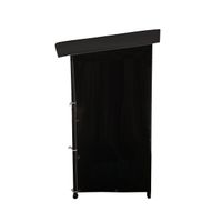 Brennholzregal aus Metall mit Abdeckung L ca. 185x70x185 cm