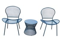 Happy Home 3 tlg. modernes Bistro Set HGS58-DBL dunkelblau