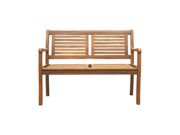 2-Sitzer Gartenbank aus Akazienholz, ca. 119 x 90 x 57 cm - Braun