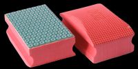 TECMIX DIAMANT-HANDSCHLEIFPAD-SET BESTEHEND AUS K50-GRÜN, K100-SCHWARZ, K200- ROT - 55X90MM