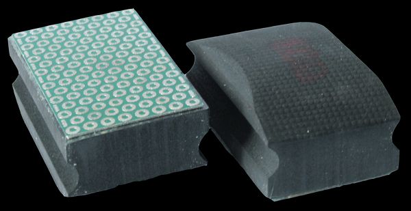 TECMIX DIAMANT-HANDSCHLEIFPAD K100 - 55X90MM SCHWARZ