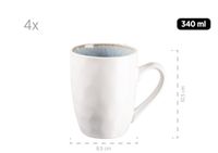 Serie Frozen, Kaffeebecher-Set für 4 Personen