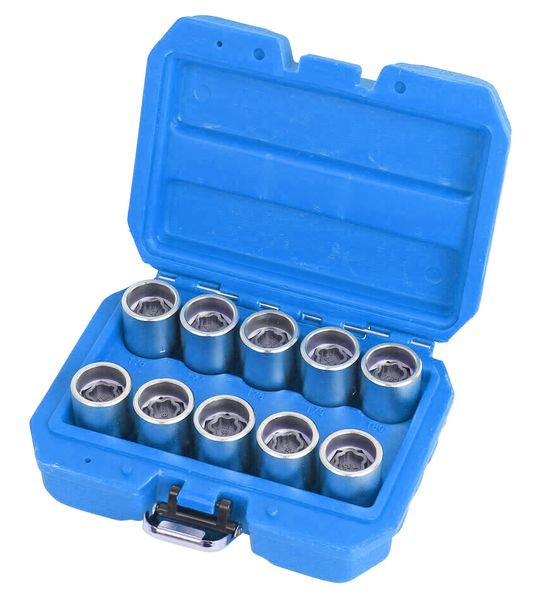 10-teiliges Tesla-Medaillon-Steckschlüssel-Set