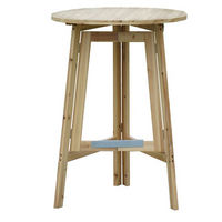 klappbarer Stehtisch Holztisch Ø 78 cm aus Tannenholz