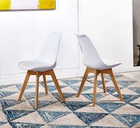 Esszimmerstuhl mit Rückenlehne Designstuhl 4er Set weiß