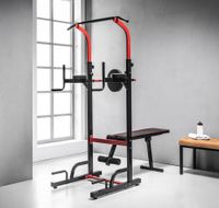 Multifunktions-Fitnessbank mit Klimmzugstange