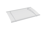 Vordach ca. 140 x 90 cm - Transparent (3mm PC)