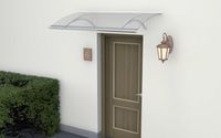 Kunststoff Vordach 150 x 90 cm 3mm Dicke