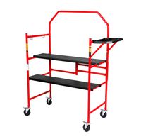 Mobiles Mini Arbeitsgerüst 226 kg Belastbarkeit rot