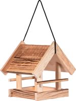 Vogelfutterhaus geflammt