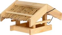 Vogelfutterhaus mit Schilfdach
