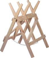 Stabiler Sägebock aus Massivholz