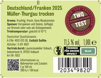 Franken Liebe Müller-Thurgau QbA trocken 1l