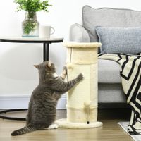Kratzstamm, 58cm Kratzsäule für Katzen, Katzenkratzbaum mit Kratzball
