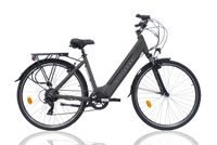 l'Amant Eco, City E-bike, Damen, 10.4 Ah, 7 Gänge, Grau