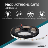 LED-Streifen, neutralweißes Licht, 12 V