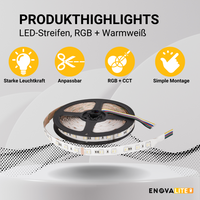 LED-Streifen, RGB und CCT, 24 V