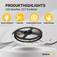 LED-Streifen mit CCT-Funktion, 24 V