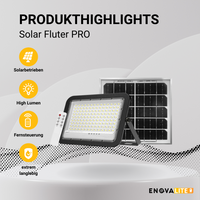 Solarstrahler PRO, LED-Fluter, Solar mit Akku, 6 W PV