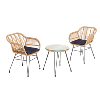 Balkonset 3tlg. Bistroset Casualset inkl. Auflagen HGS65-DBL dunkelblau