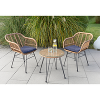 Balkonset 3tlg. Bistroset Casualset inkl. Auflagen HGS65-DBL dunkelblau