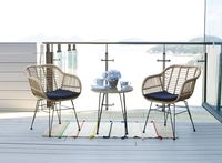 Happy Home Balkonset 3tlg. Bistroset Casualset inkl. Auflagen HGS65-DBL dunkelblau
