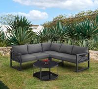 Happy Home Ecklounge Set HGS63-DGR dunkelgrau