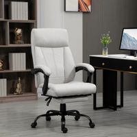 Massage-Bürostuhl, 111-119cm PC Stuhl mit Wippfunktion, Heizfunktion