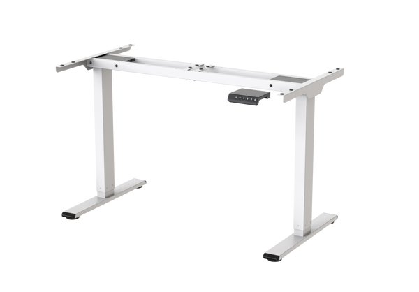Elektrisch höhenverstellbares Schreibtischgestell weiß 70-119 cm