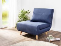 Schlafsessel inkl. Kissen 77 x 90 x 81 cm Blue Jeans