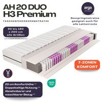 AH20 Premium 7-Zonen Taschenfederkernmatratze 20 cm H3