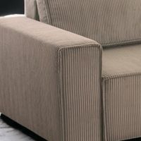 Wohnlandschaft Ecksofa Genf Cord XL mit Kopfteilverstellung Ottomane rechts links universell