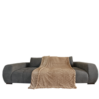 Luxus Pelzimitatdecke "Rabbit Dots"