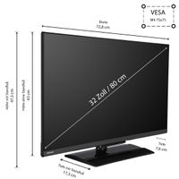 32LV3E63DAZ 32 Zoll Fernseher/VIDAA Smart TV (Full HD, HDR, Triple-Tuner, Bluetooth, Dolby Audio)