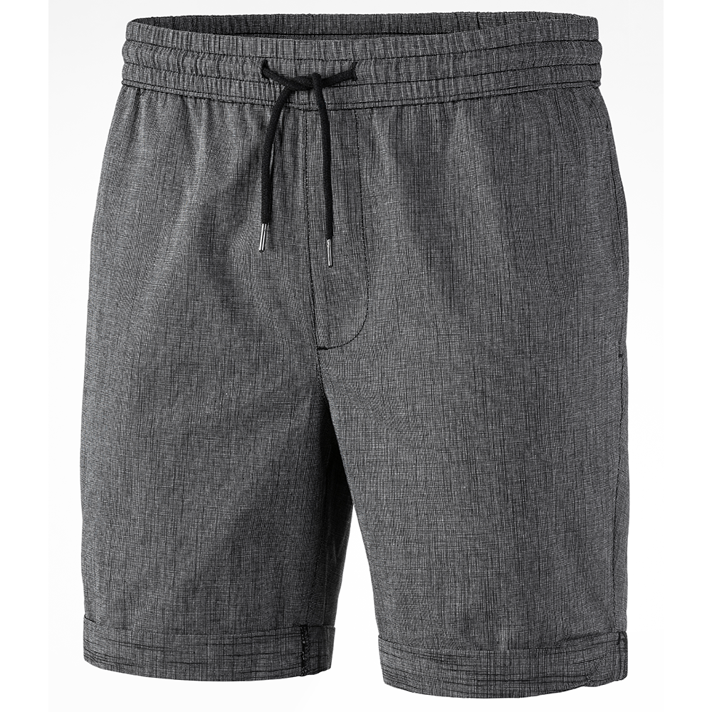 Shorts mit Leinenstruktur