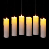 Schwebende LED-Stumpenkerze 6tlg.