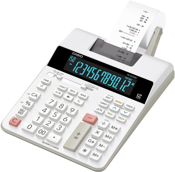 FR-2650RC druckender Tischrechner 12-stellig, LC Display mit Hintergrundbeleuchtung