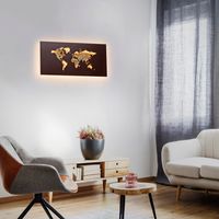 LED Wandleuchte MAP, 1x LED-Board/25,00 Watt. Rechteckig, Farbe: Rost