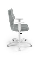 Ergonomischer Schreibtischstuhl Kinder an die Körpergröße 146-177 cm Grau Duo